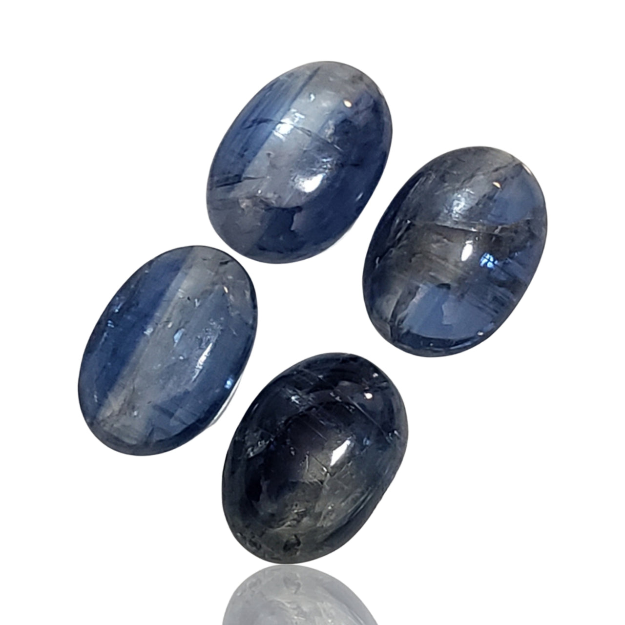 16Ct 4Pcs Natural Kyanite Cabochon LOT