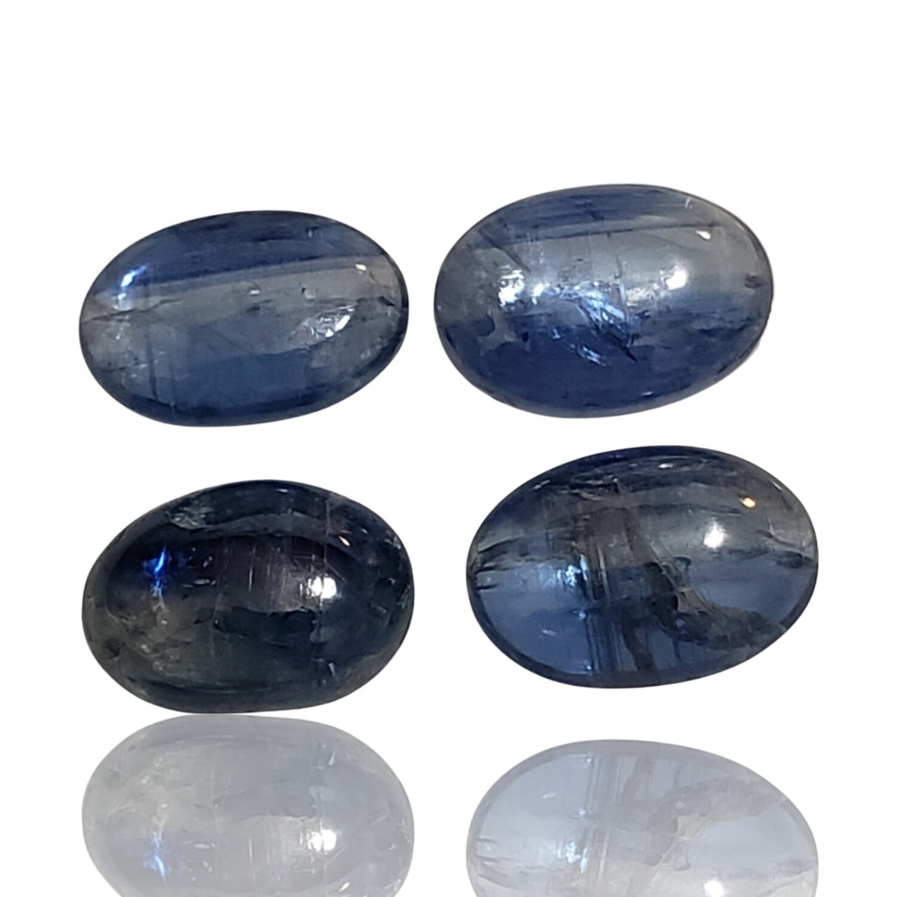 16Ct 4Pcs Natural Kyanite Cabochon LOT