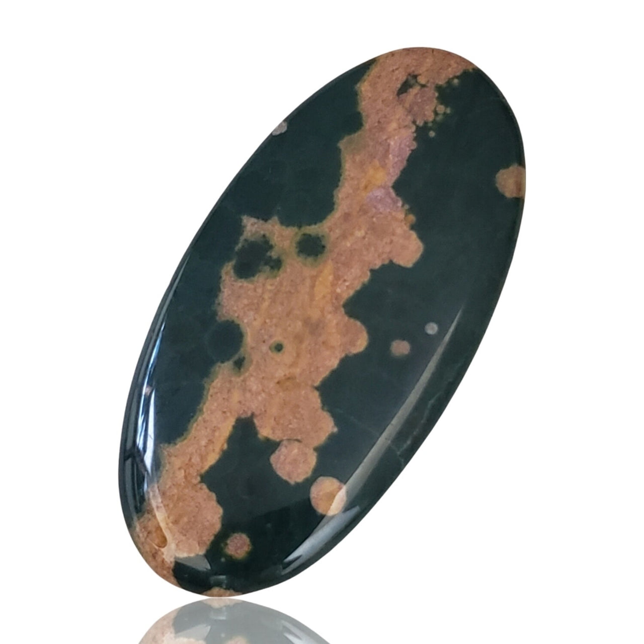 57Ct Natural Ocean Jasper Cabochon 54x27mm