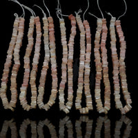 Thumbnail for Natural Pink Opal Stone Heishi Square Choki Bead Strand