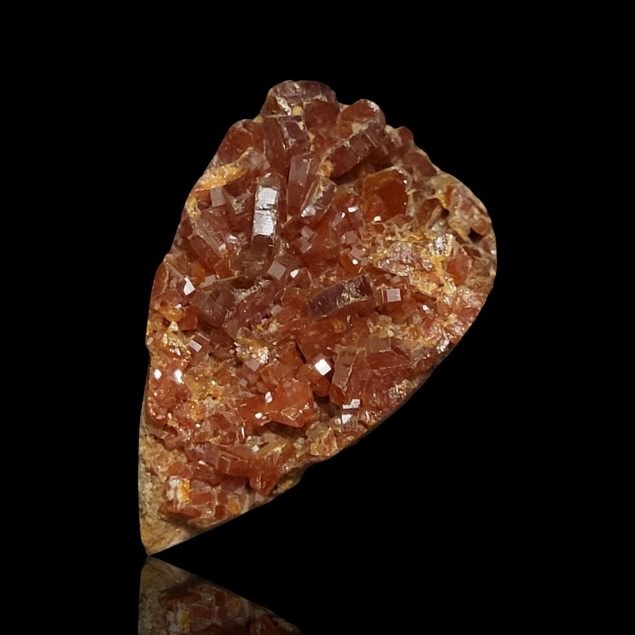 61.5Ct Natural RAW Vanadinite Crystal Druzy. Flat base. 35x21mm