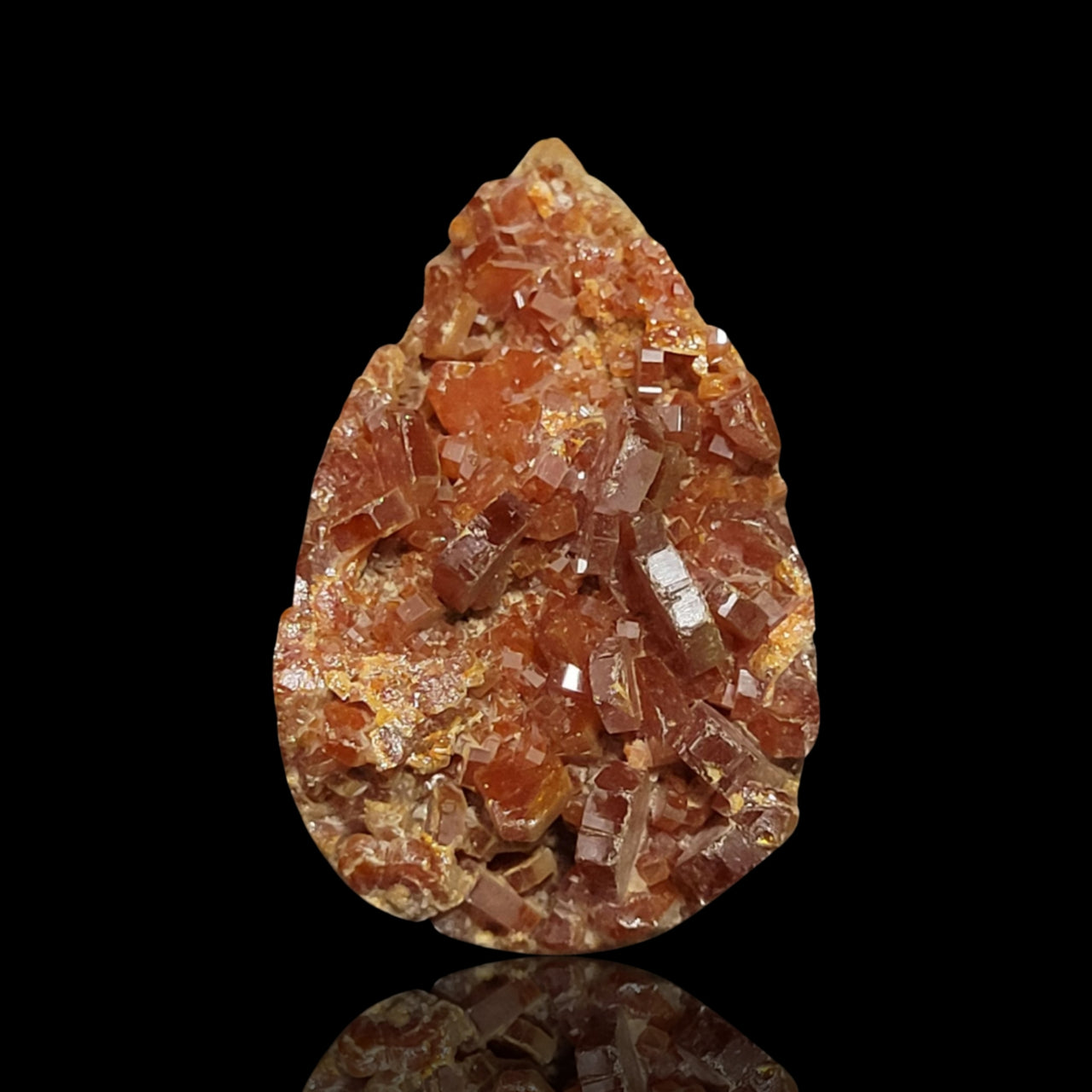 61.5Ct Natural RAW Vanadinite Crystal Druzy. Flat base. 35x21mm