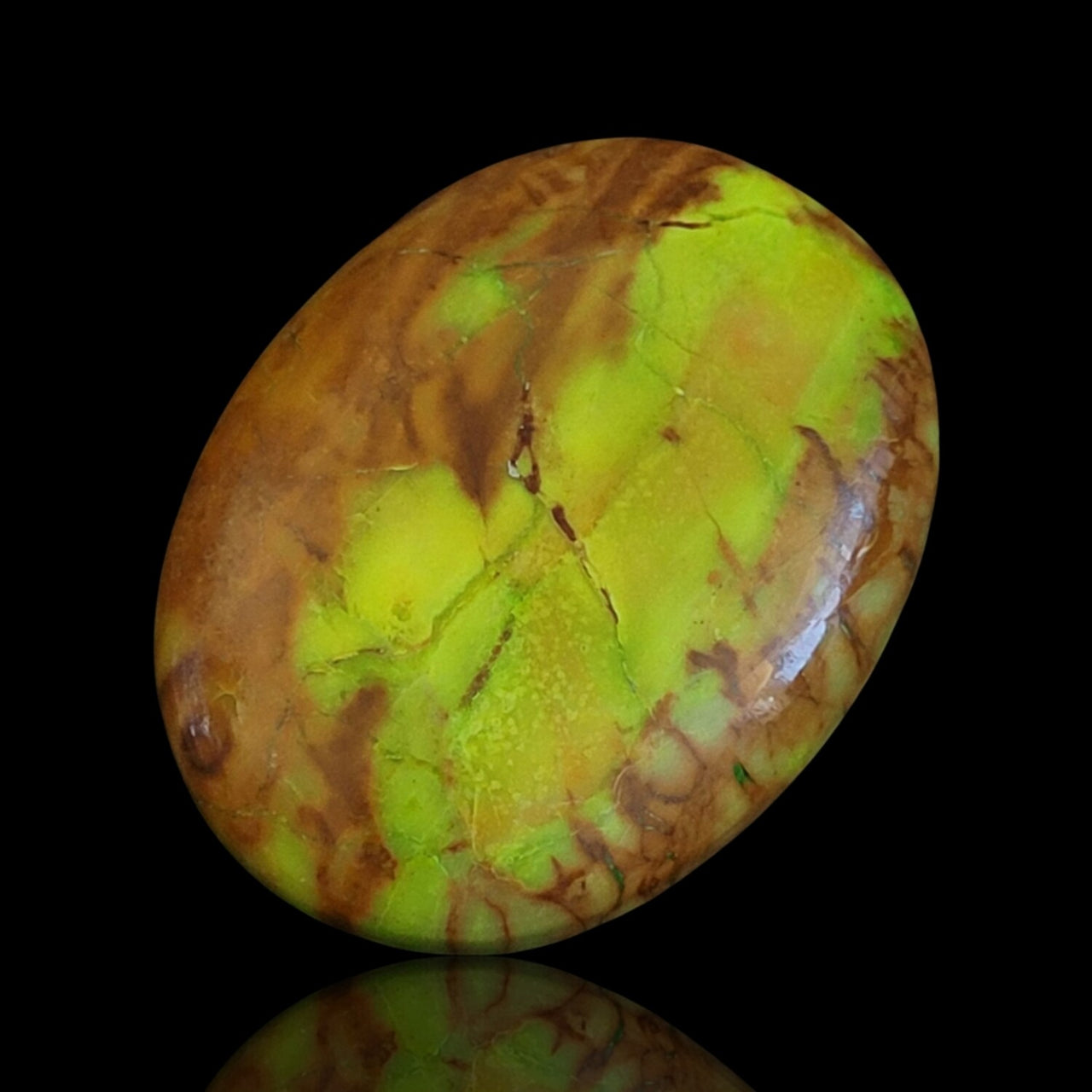 42.5Ct RARE Natural Canadian Gaspeite Cabochon 34x26mm