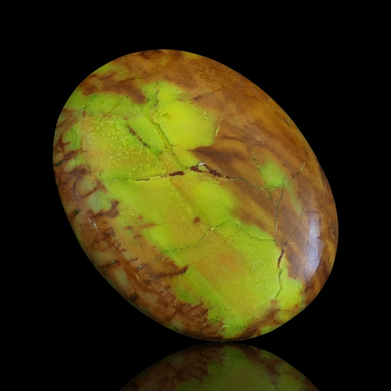 42.5Ct RARE Natural Canadian Gaspeite Cabochon 34x26mm