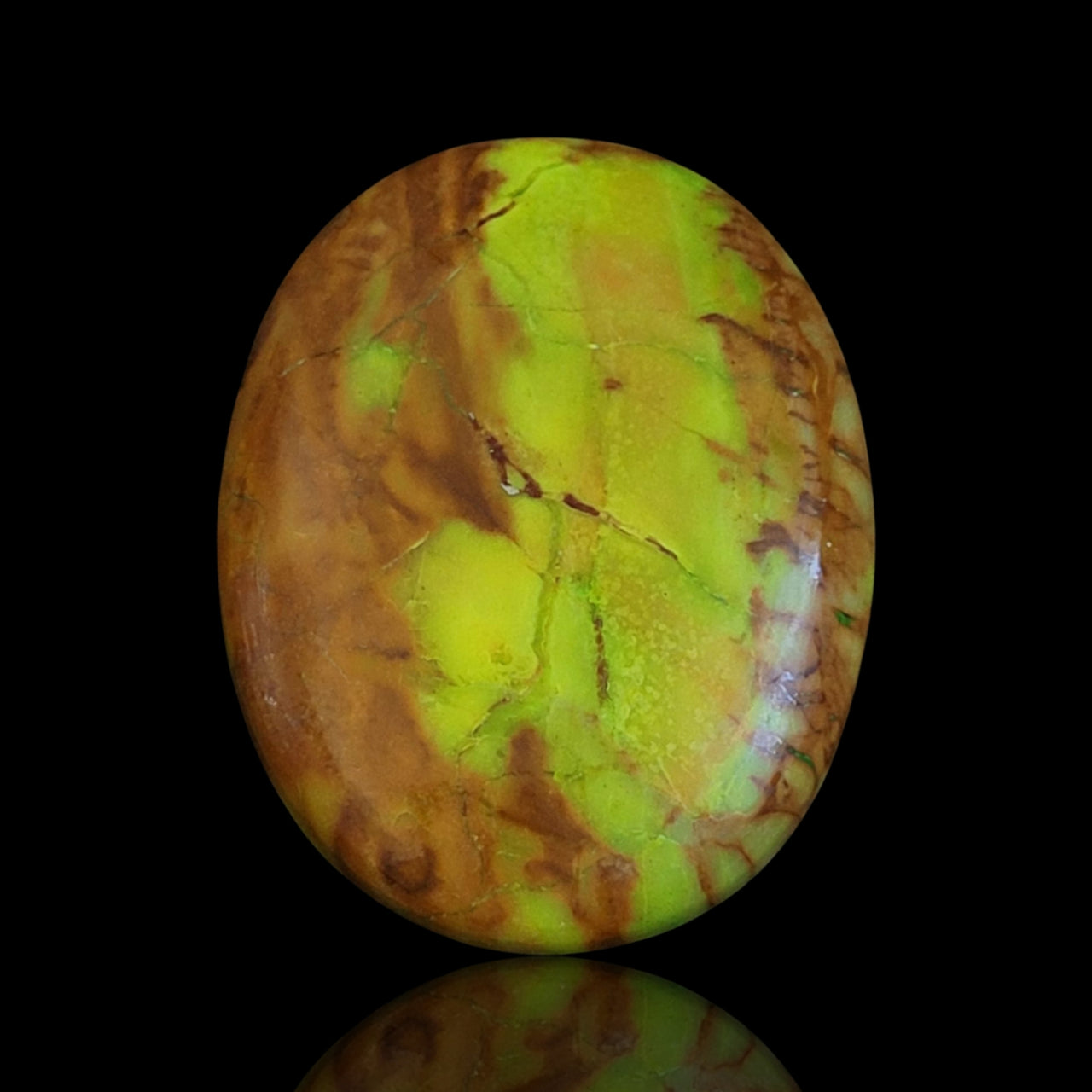 42.5Ct RARE Natural Canadian Gaspeite Cabochon 34x26mm