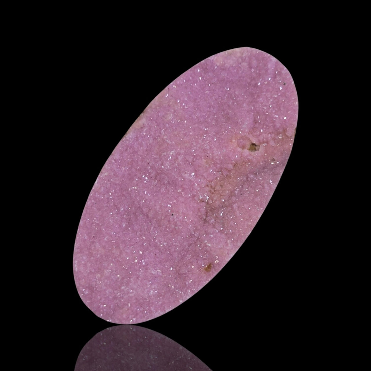 68Ct Natural Cobalto Calcite Crystal Druzy. Flat base. 46x24mm