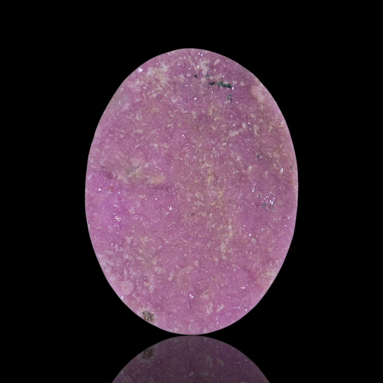 48Ct Natural Cobalto Calcite Crystal Druzy. Flat base. 34x25mm