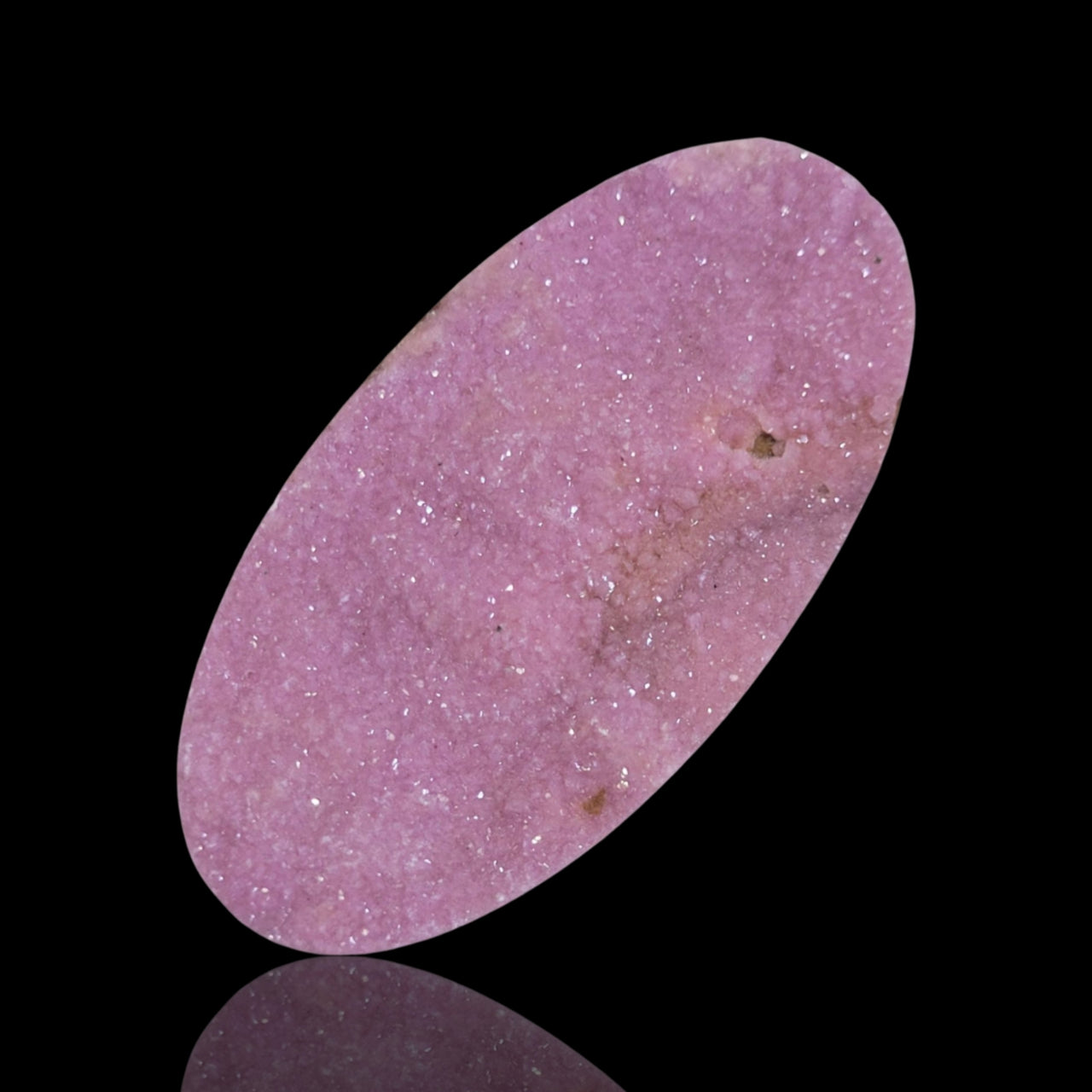 68Ct Natural Cobalto Calcite Crystal Druzy. Flat base. 46x24mm