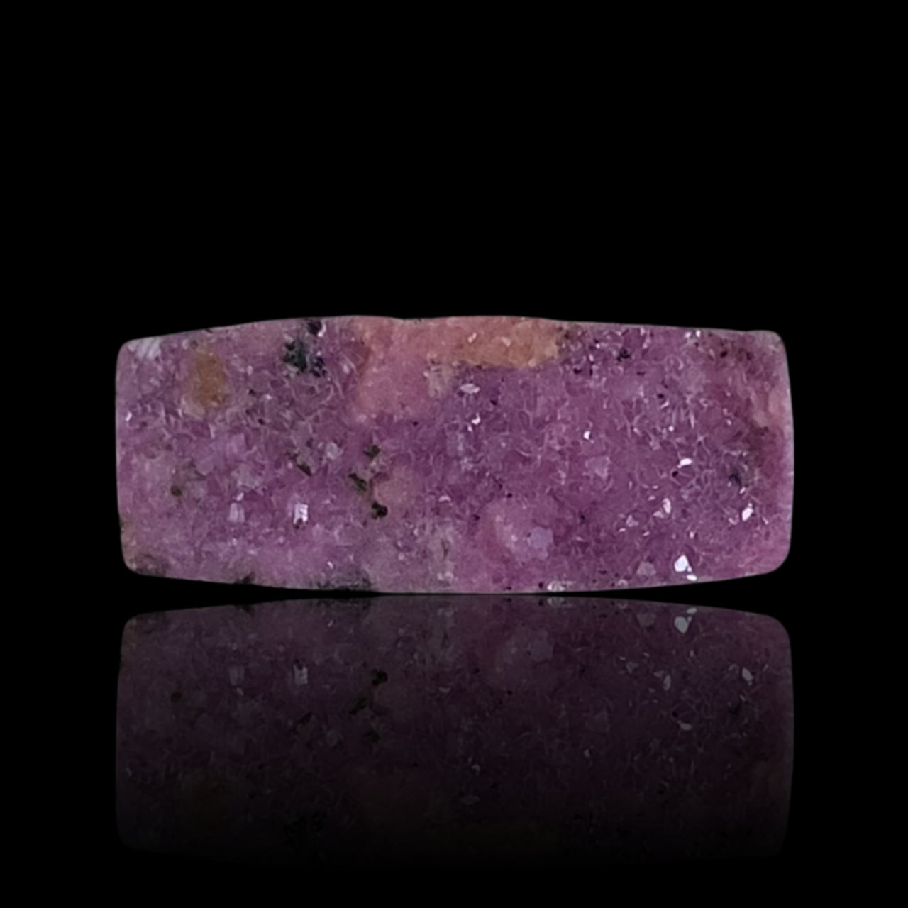 5.5Ct Natural Cobalto Calcite Crystal Druzy. Flat base. 19x8mm