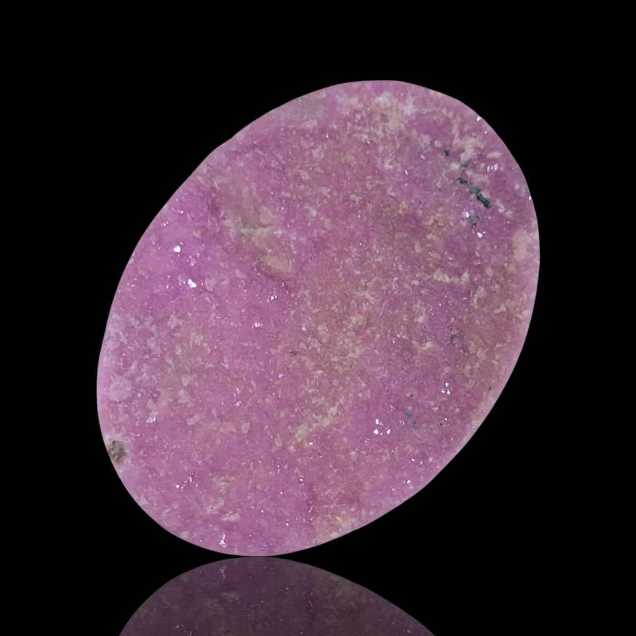 48Ct Natural Cobalto Calcite Crystal Druzy. Flat base. 34x25mm