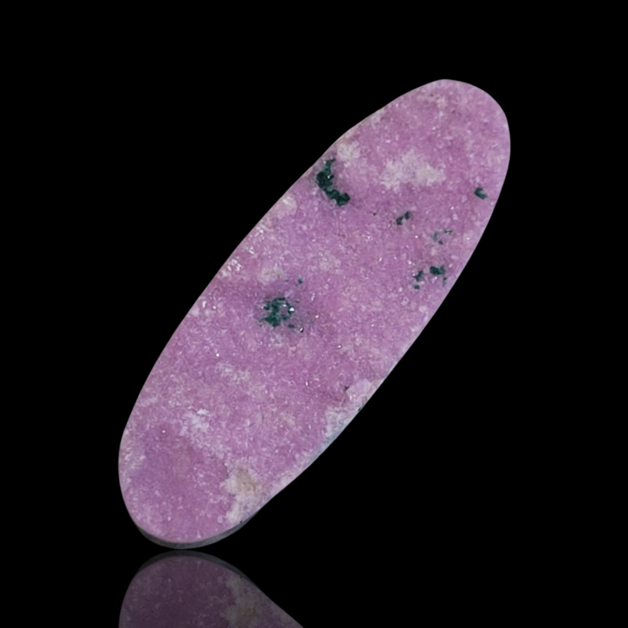 13Ct Natural Cobalto Calcite Crystal Druzy. Flat base. 27x10mm