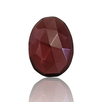 Thumbnail for Natural Garnet Rose Cut Cabochon 10x7mm