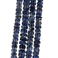 Thumbnail for Natural DEEP Blue Kyanite Roundel Bead Strand