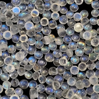 Thumbnail for Natural Rainbow Moonstone Cabochon 3mm to 3.5mm