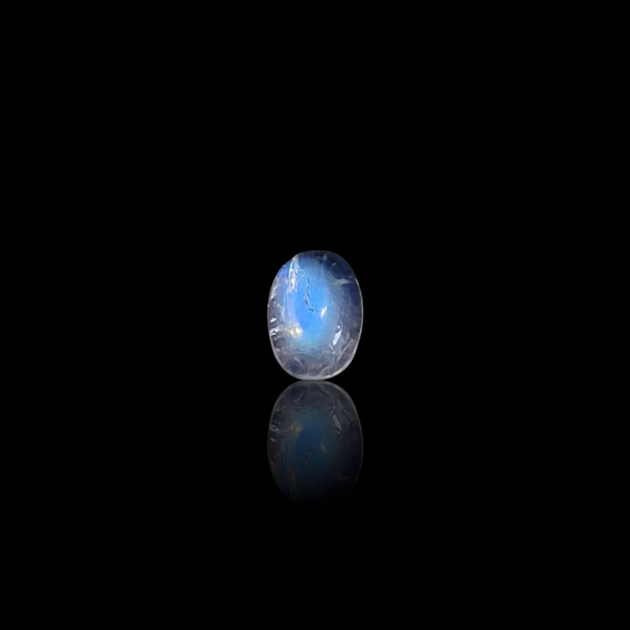 Natural Rainbow Moonstone Cabochon 6x4mm