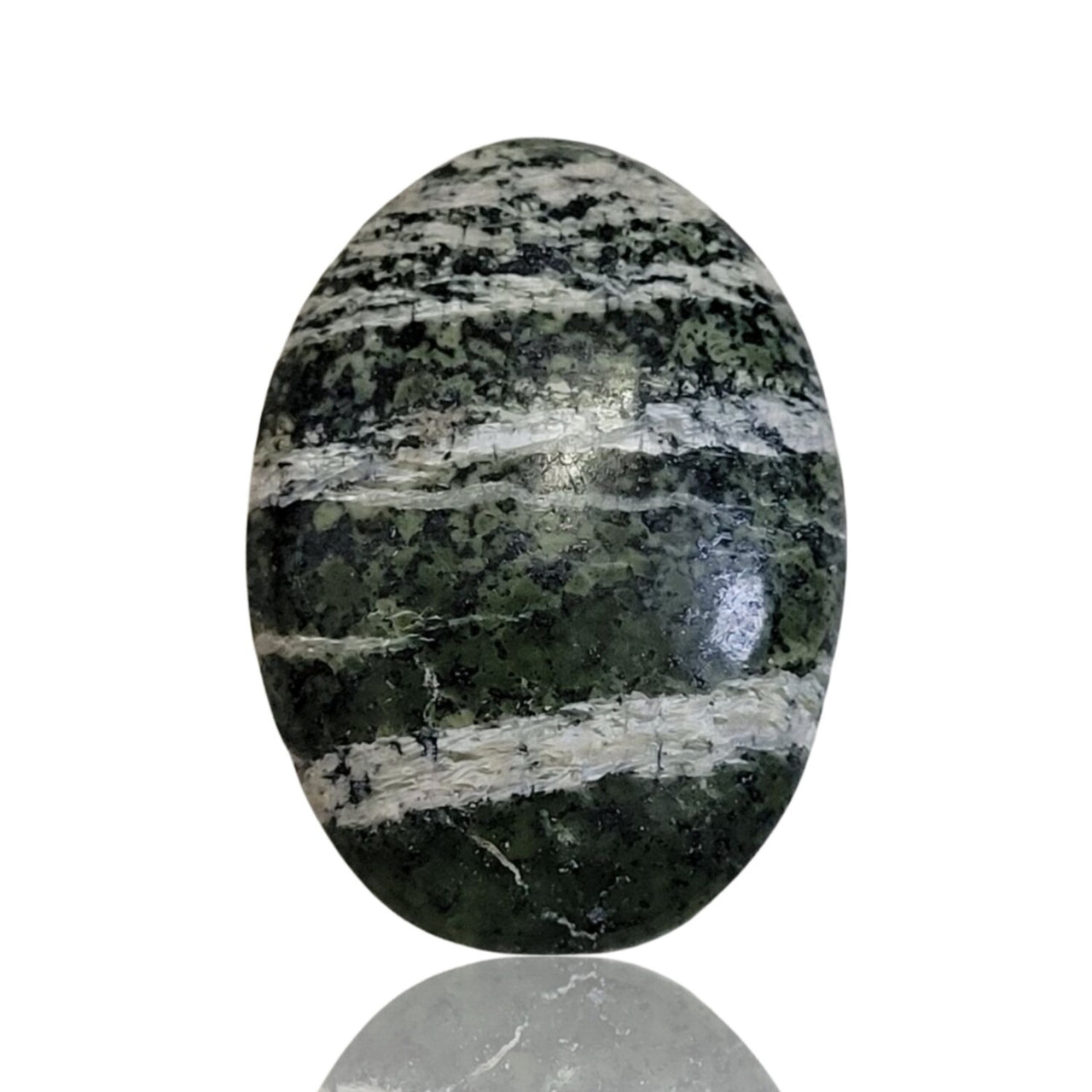 Natural Green Swiss Opal (Chrysotile in Serpentine) Cabochons - 5) 25.5Ct, 28x20mm