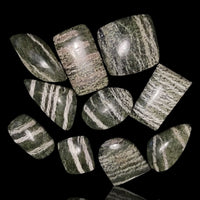 Thumbnail for Natural Green Swiss Opal (Chrysotile in Serpentine) Cabochons