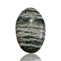 Thumbnail for Natural Green Swiss Opal (Chrysotile in Serpentine) Cabochons - 10) 32Ct, 34x22mm