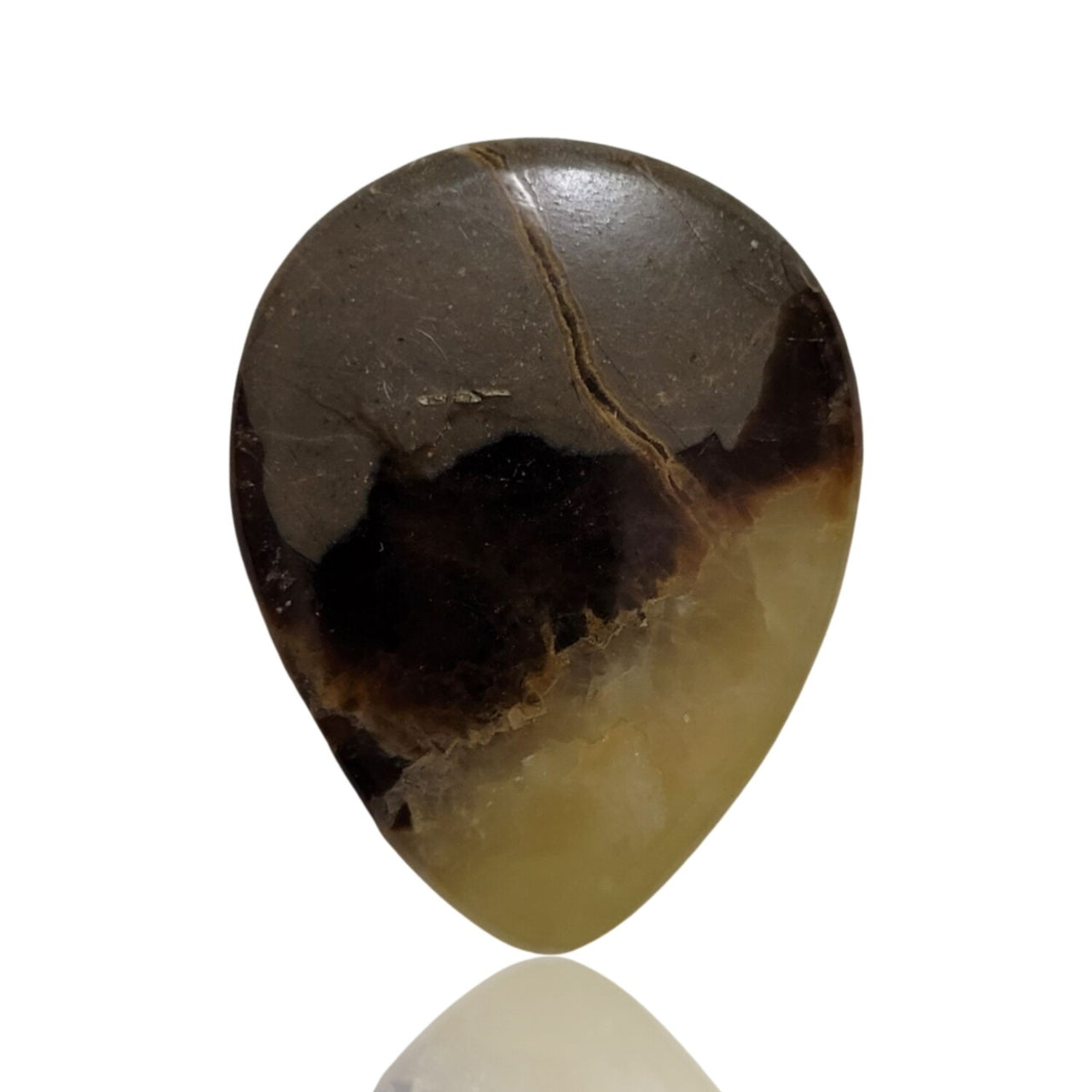 Natural Septarian Geode Cabochons - 2) 40Ct, 37x29mm