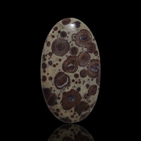 Thumbnail for Natural Asteroid Jasper Cabochons - 10) 28.5Ct, 35x20mm