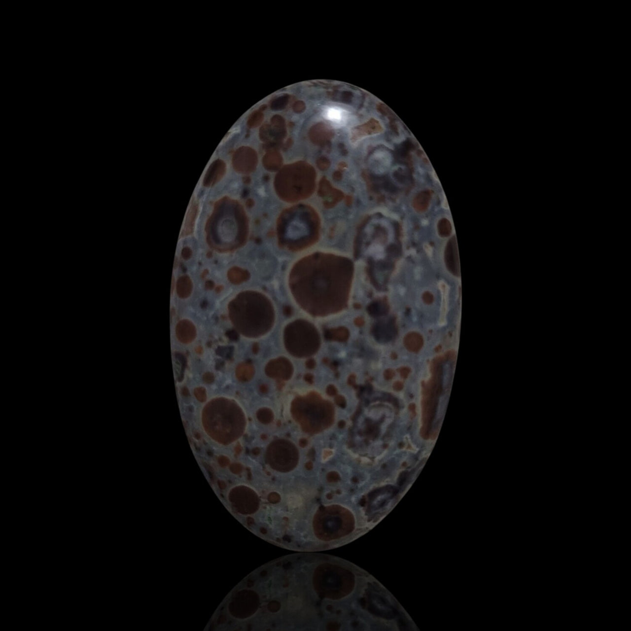 Natural Asteroid Jasper Cabochons - 2) 36Ct, 40x25mm