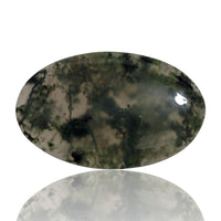 Thumbnail for Natural Moss Agate Cabochons - 2) 47.5Ct, 42x26mm