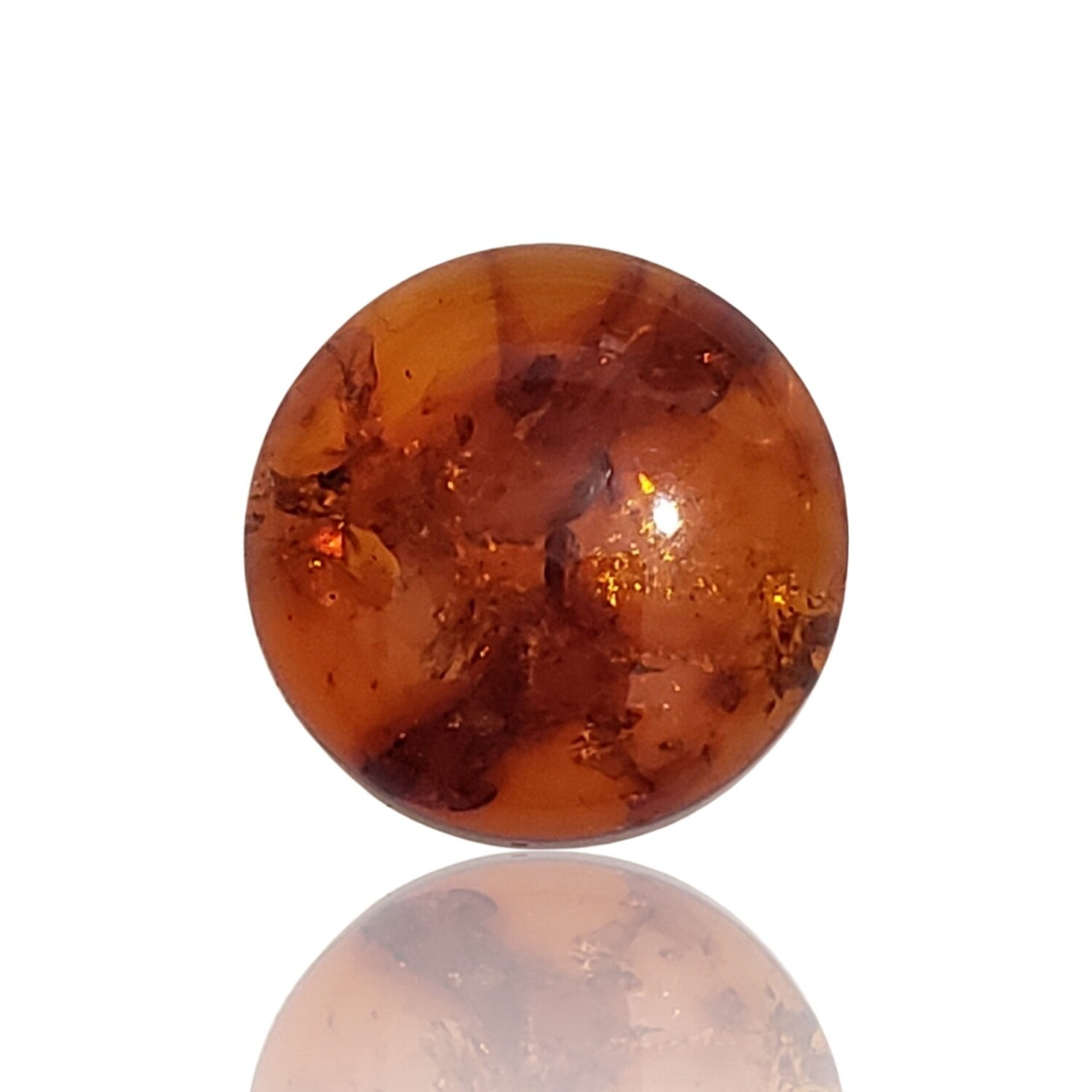 Natural Baltic Amber Round Cabochons 16mm each - 10) 16mm