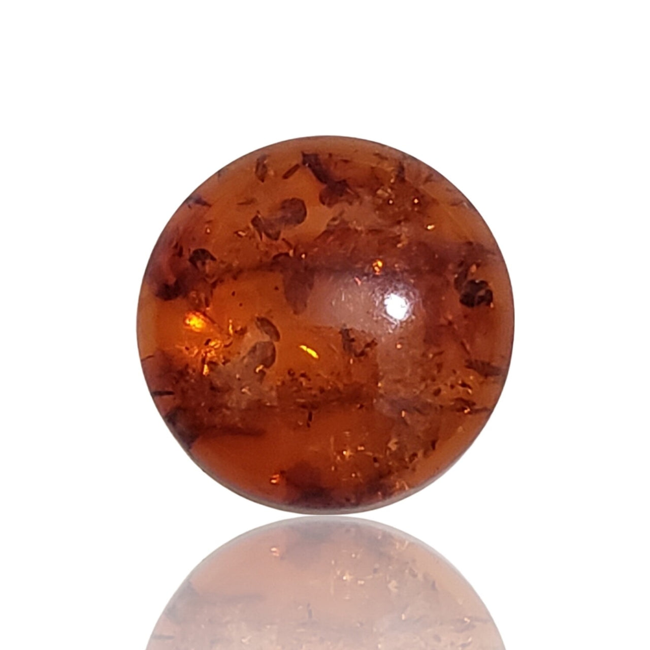 Natural Baltic Amber Round Cabochons 16mm each - 4) 16mm