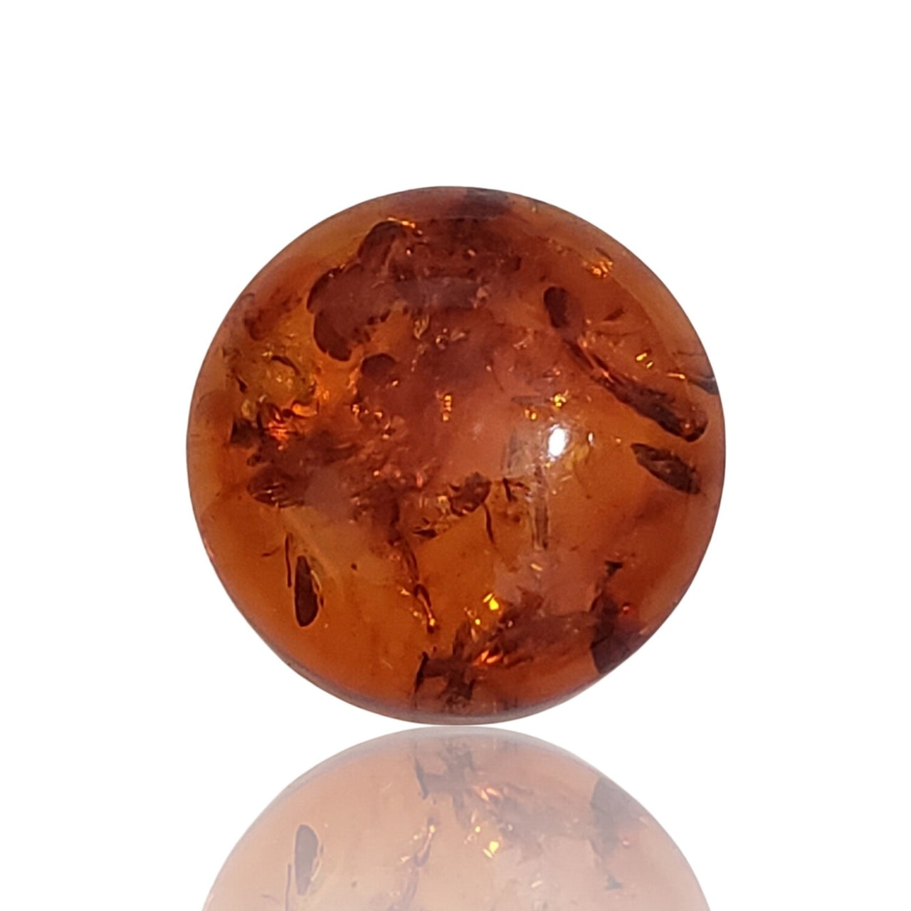 Natural Baltic Amber Round Cabochons 16mm each - 1) 16mm