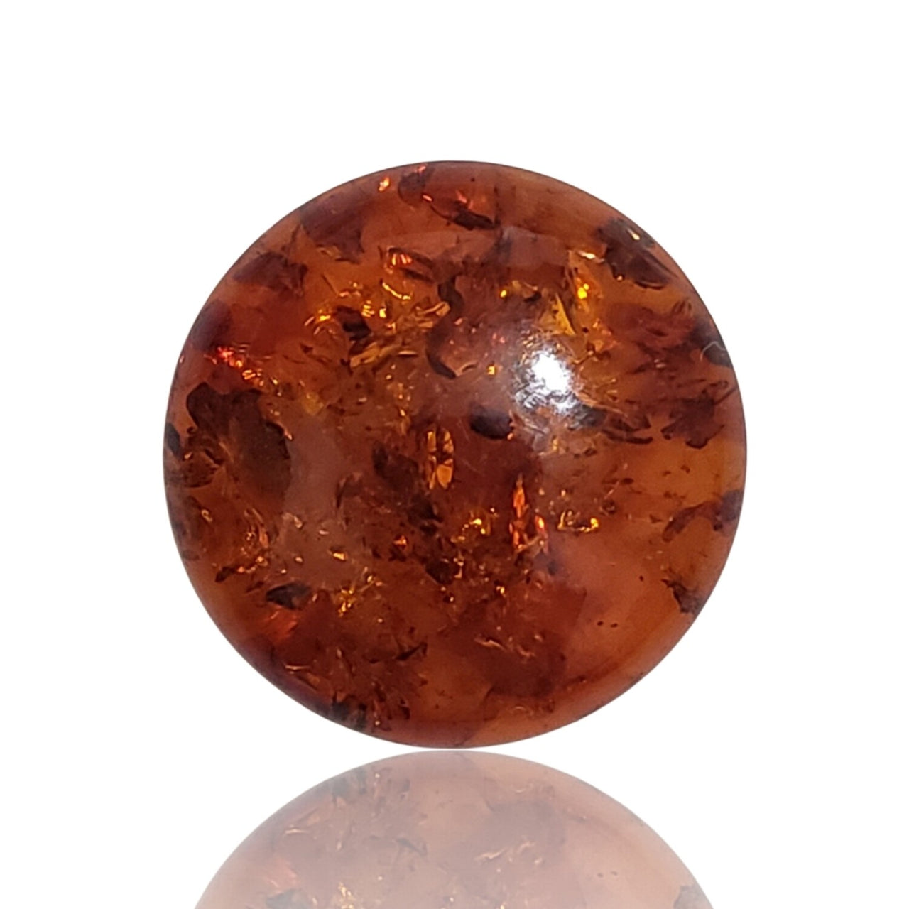 Natural Baltic Amber Round Cabochons 20mm each - 5)