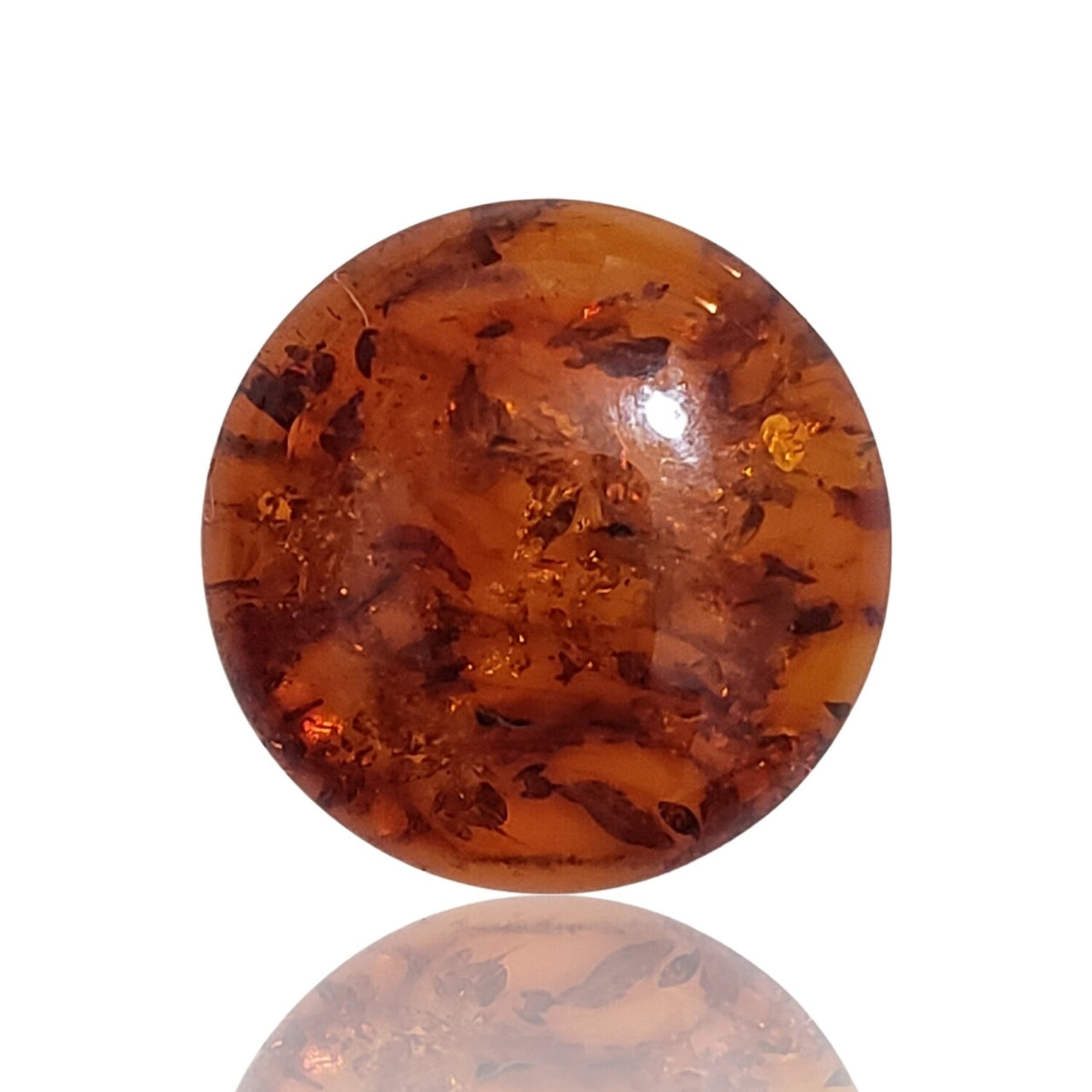 Natural Baltic Amber Round Cabochons 20mm each - 8)