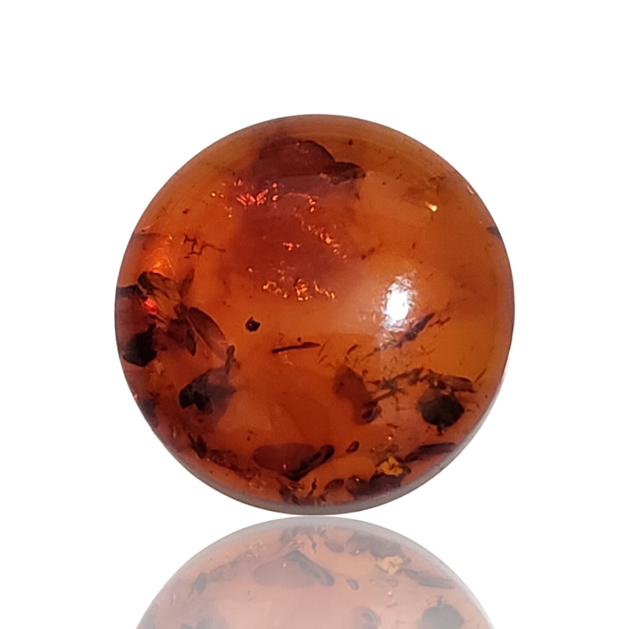 Natural Baltic Amber Round Cabochons 20mm each - 4)