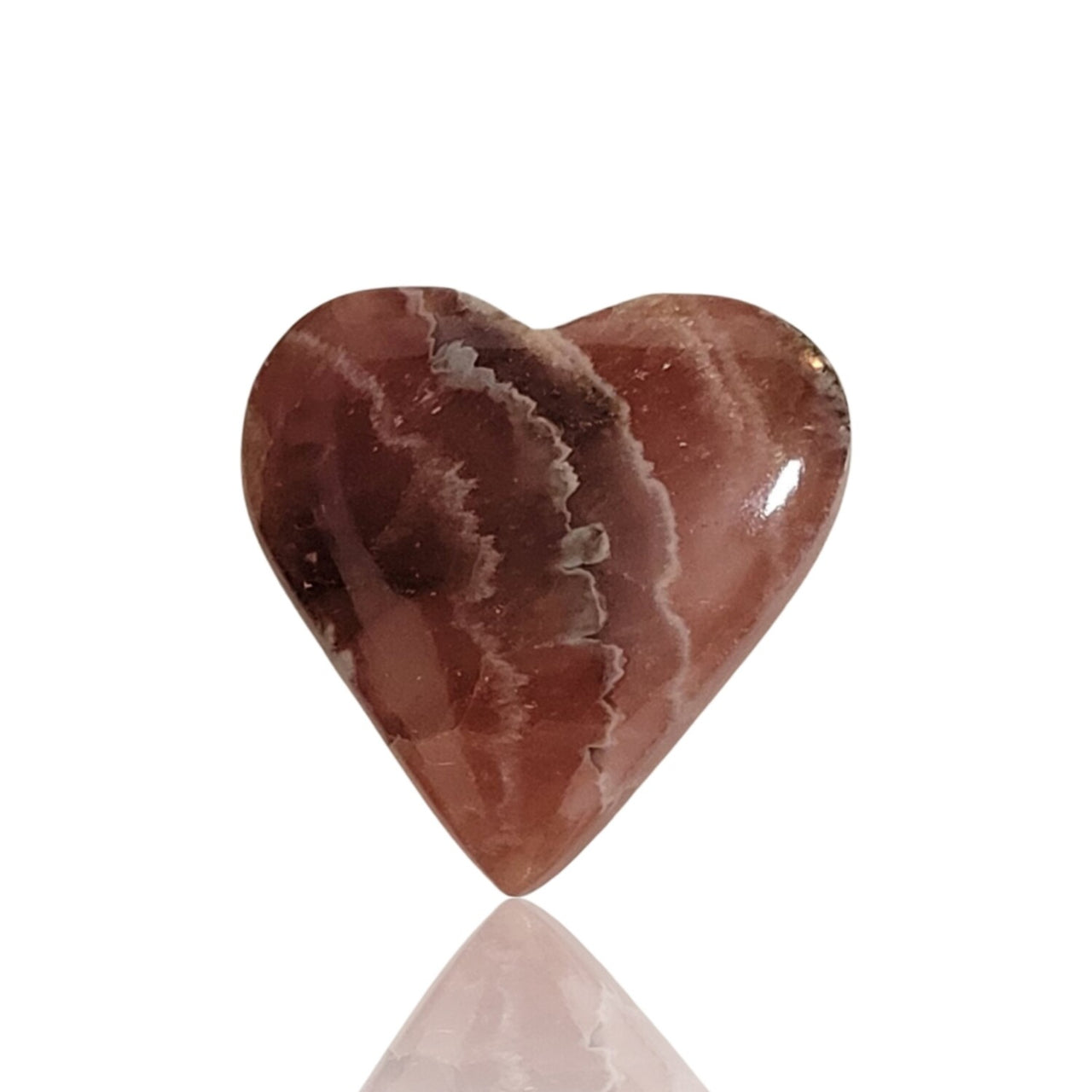 Natural Rhodochrosite Heart Cabochons - 4) 14.5Ct, 19x19mm