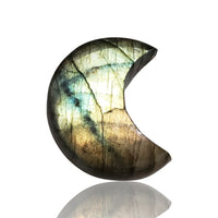 Thumbnail for 29Ct Natural  Labradorite Crescent Cabochon 27x22mm