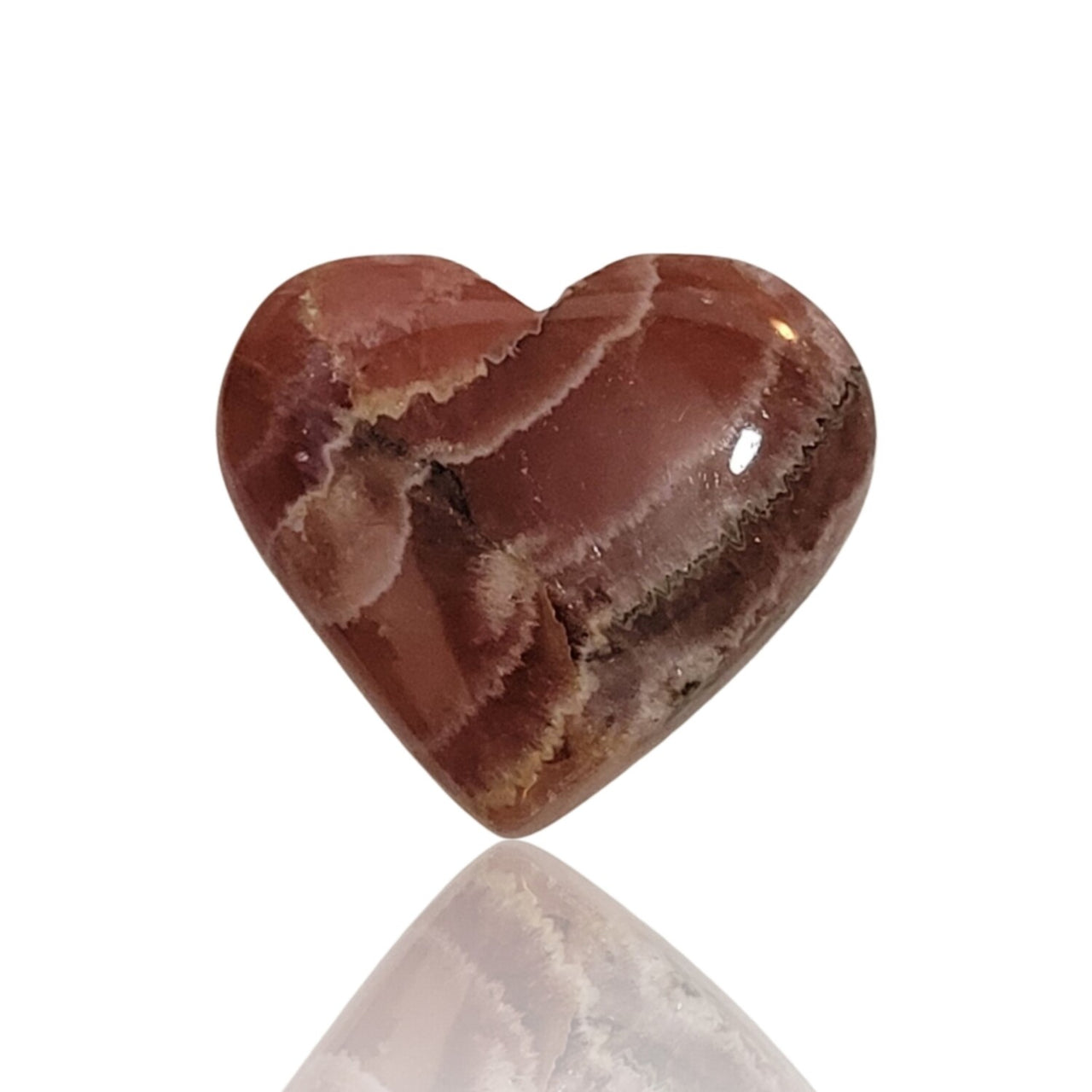 Natural Rhodochrosite Heart Cabochons - 3) 19Ct, 21x18mm