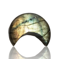 Thumbnail for 29Ct Natural  Labradorite Crescent Cabochon 27x22mm