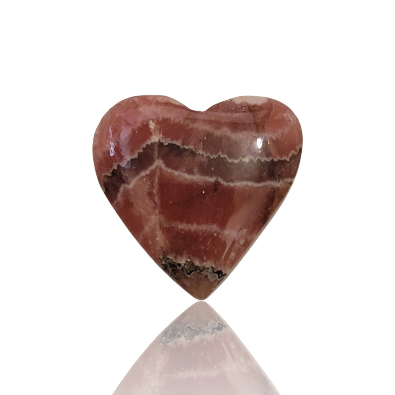 Natural Rhodochrosite Heart Cabochons - 2) 17.5Ct, 19x19mm