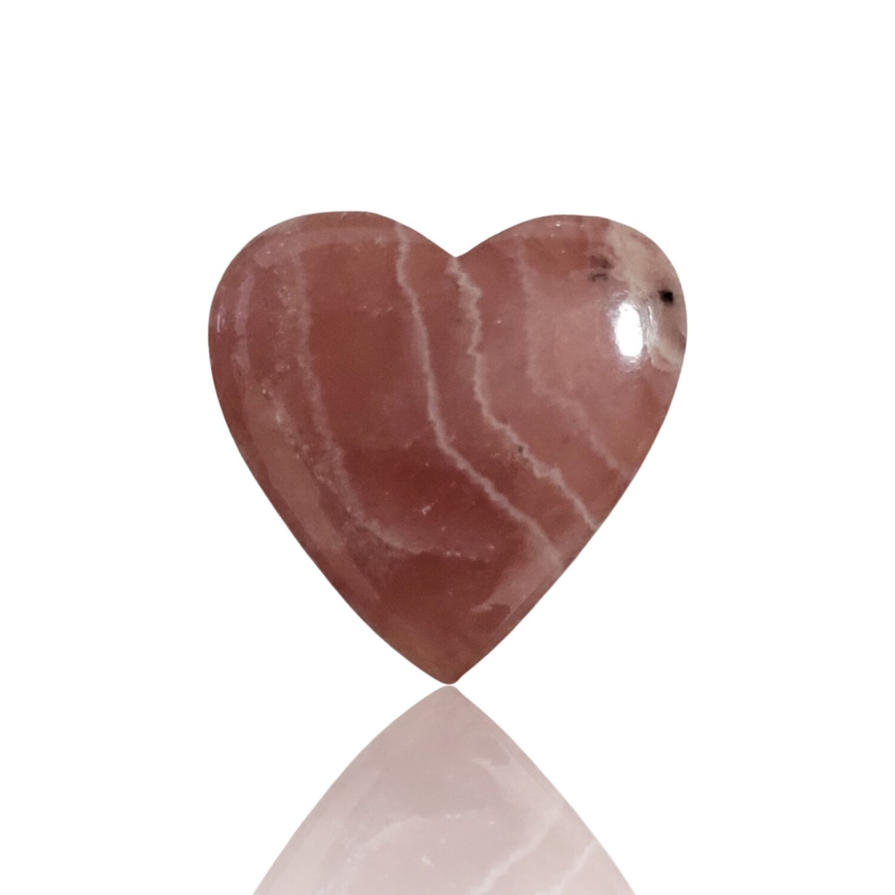 Natural Rhodochrosite Heart Cabochons - 1) 13.5Ct, 19x19mm