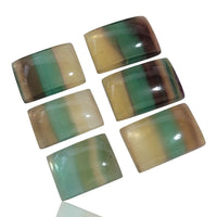 Thumbnail for Natural MULTI-Color Fluorite Rectangle Cabochons