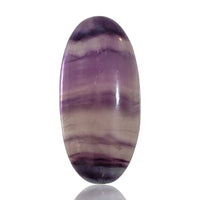 Thumbnail for Natural MULTI-Color Fluorite Cabochons - 1) 65Ct, 42x20mm