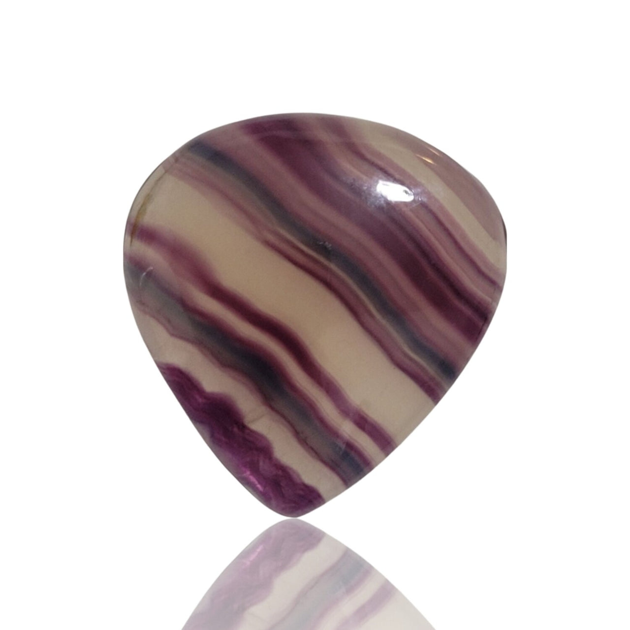 Natural MULTI-Color Fluorite Cabochons - 8) 28Ct, 26x24mm