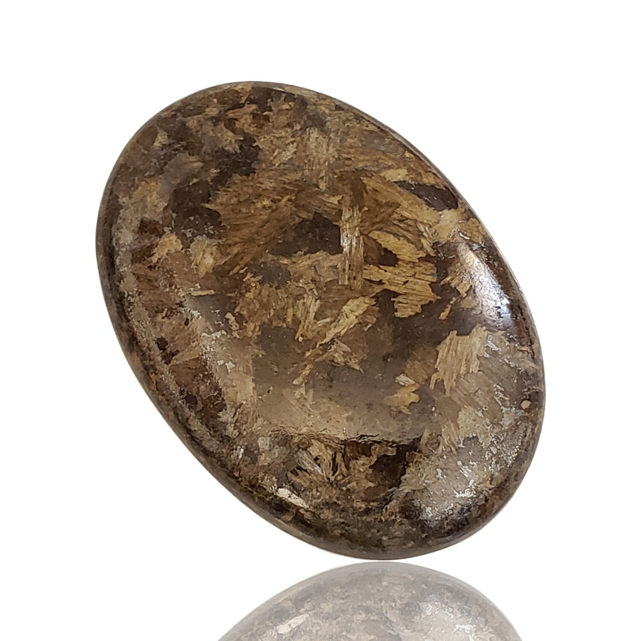 Natural Golden Bronzite Cabochons - 4) 92Ct, 44x30mm