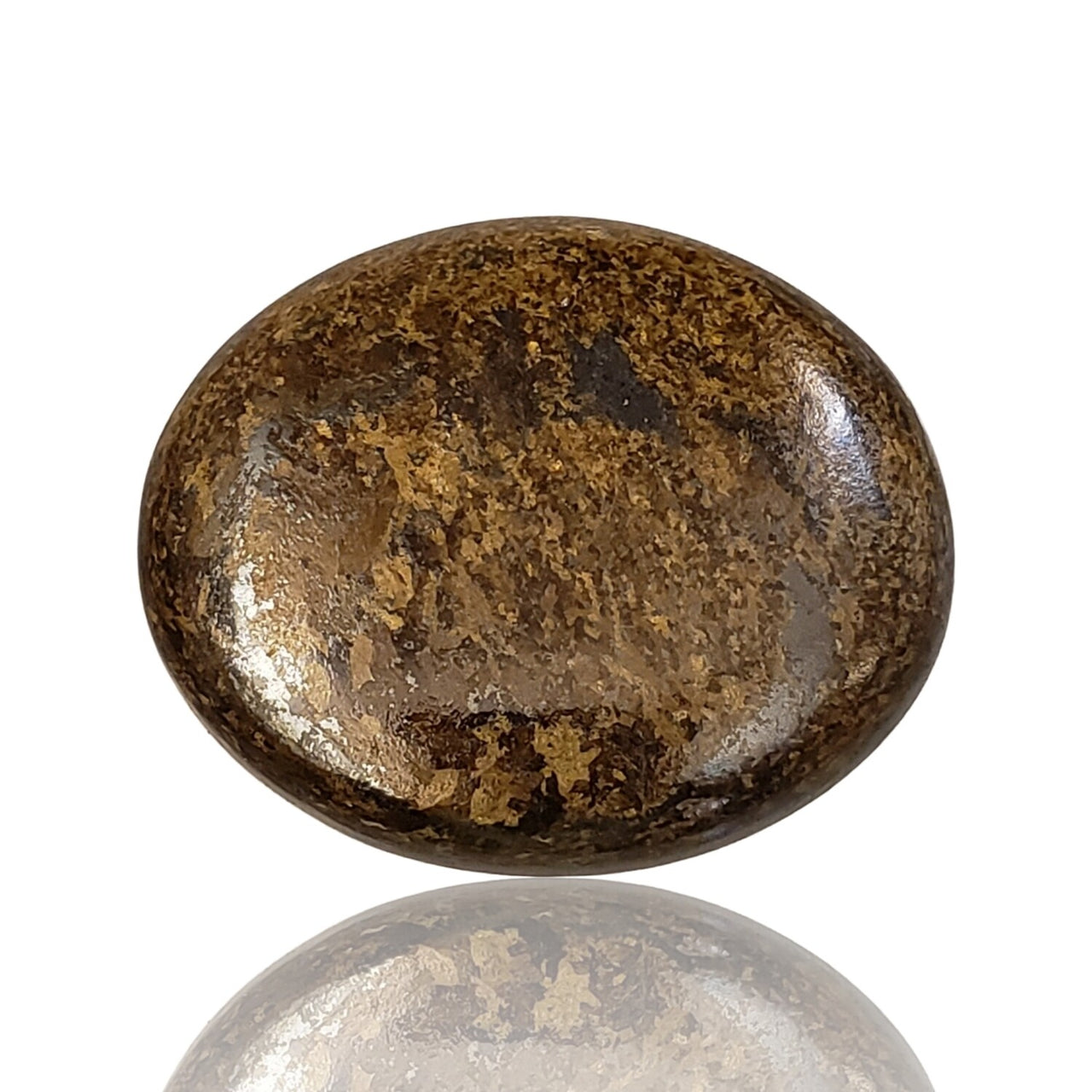 Natural Golden Bronzite Cabochons - 3) 72Ct, 36x30mm