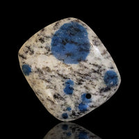 Thumbnail for Natural K2 Blue Jasper - Azurite in Granite - DRILLED Pendant Beads - 4) 41Ct, 31x27mm