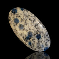 Thumbnail for Natural K2 Blue Jasper - Azurite in Granite - DRILLED Pendant Beads - 2) 56Ct, 48x25mm