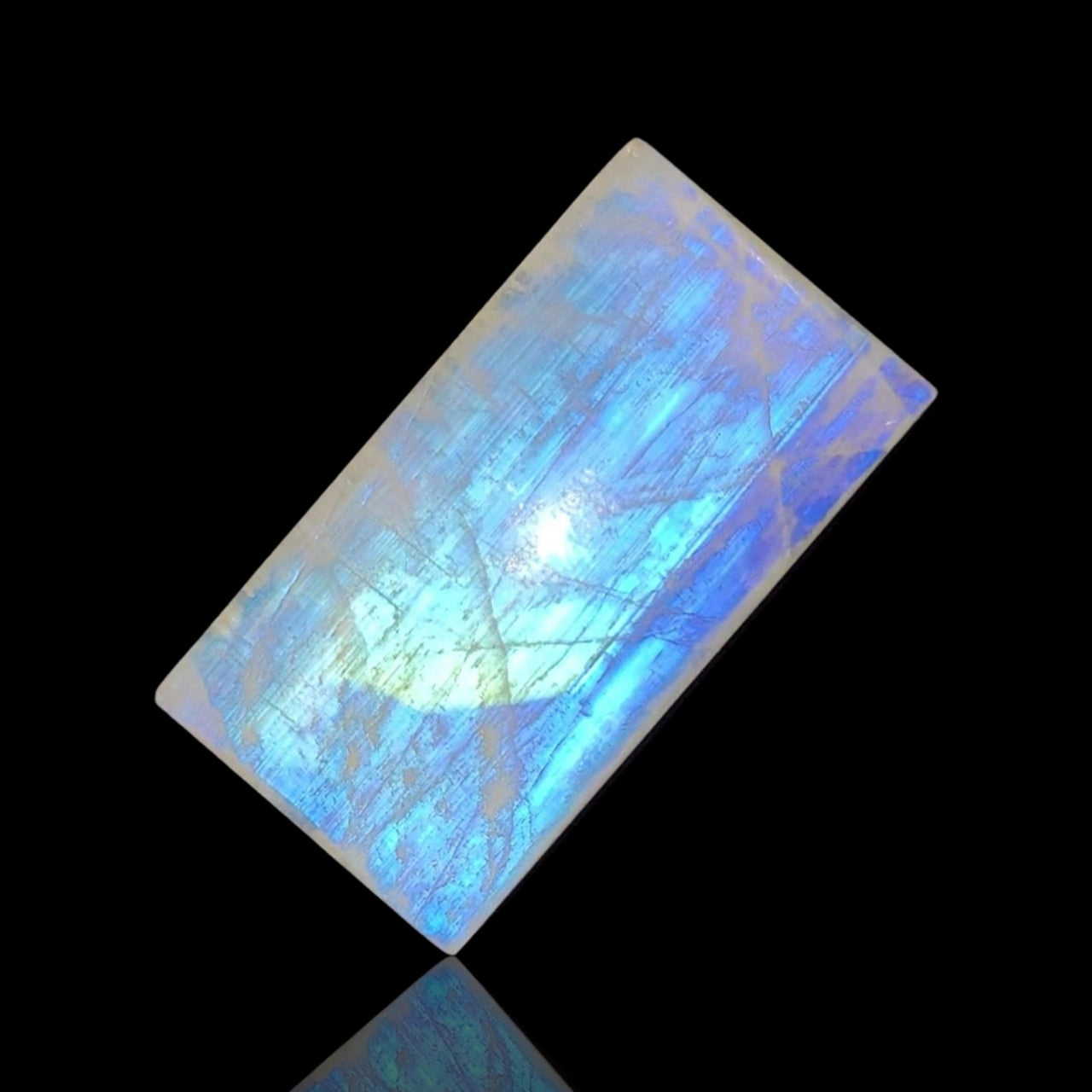 75Ct Natural Rainbow Moonstone Cabochon 42x23mm