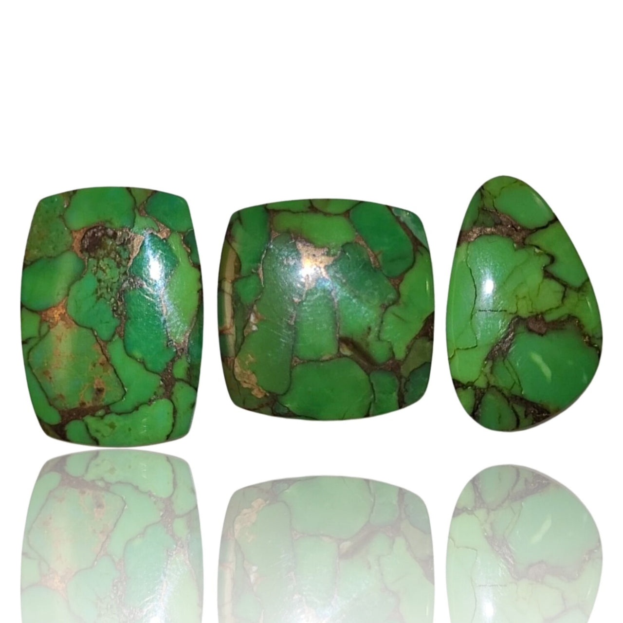 Green Mojave Turquoise Cabochons