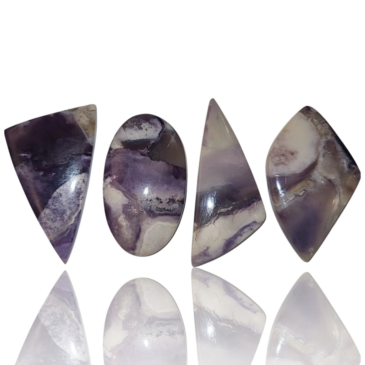 Natural Bertrandite/Morado Opal Cabochons