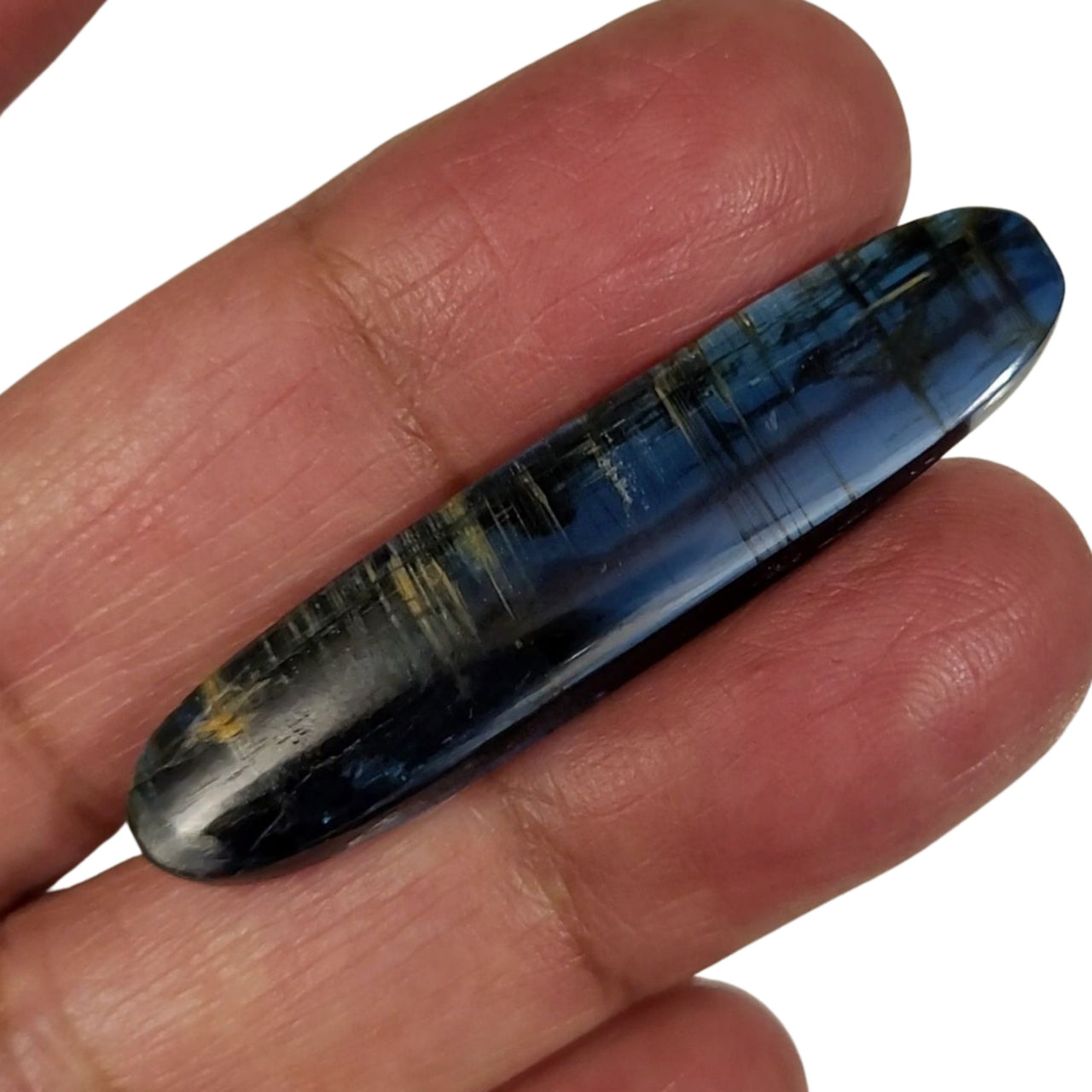 29.5Ct Natural LONG Kyanite Cabochon 47x11mm