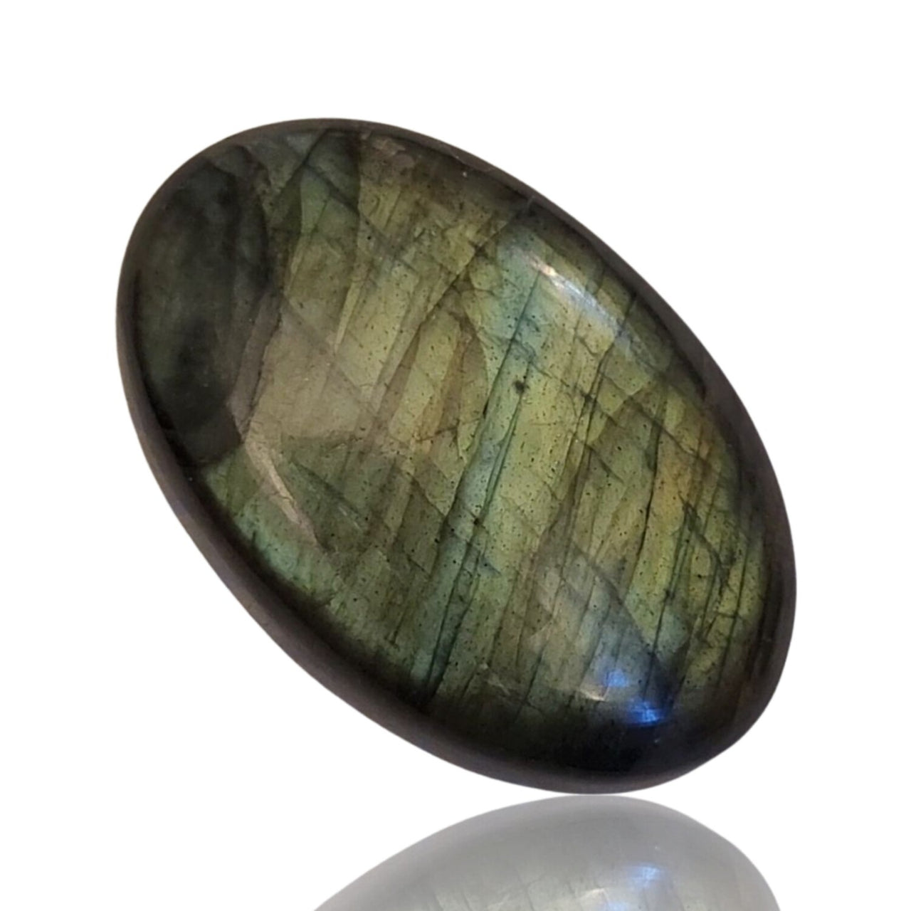 Natural Labradorite Cabochons - 5) 50Ct, 34x22mm